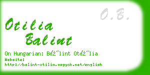 otilia balint business card